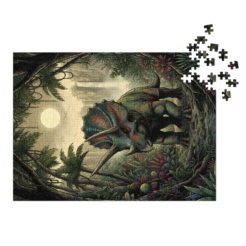 Moonlit Triceratops