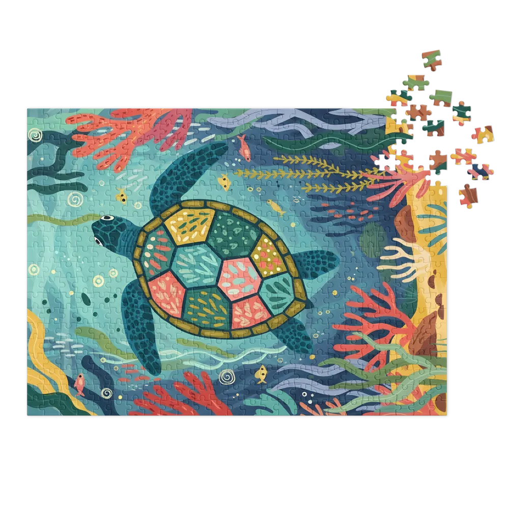 Mosaic Sea Turtle