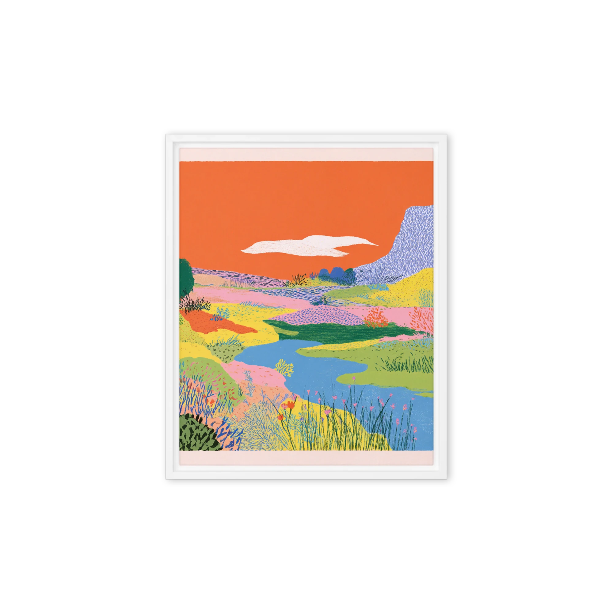 Orange Sky Meadow | Art Print