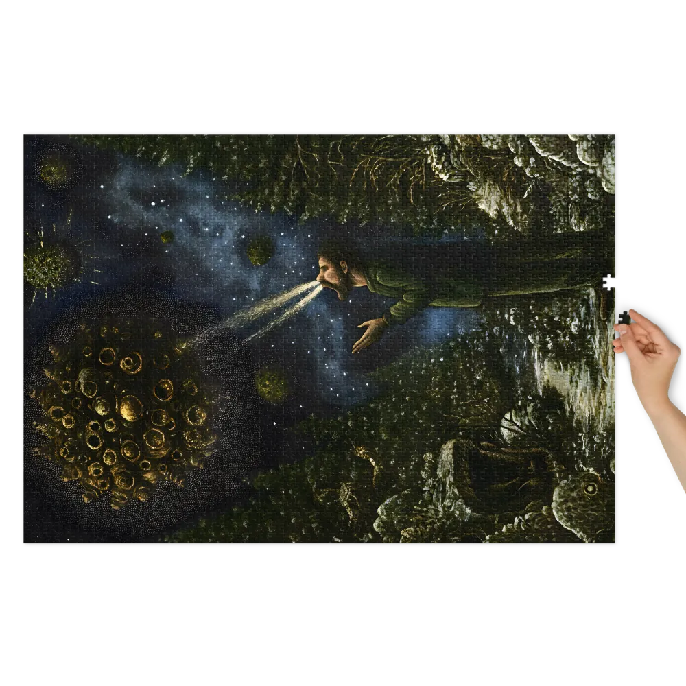 Comunhão Orbe Cósmica 
 Puzzle em caixa de metal
