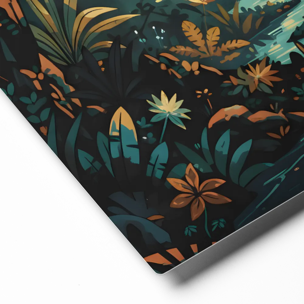 Secrets of the Lost Forest 
 Canvas with Brown Frame