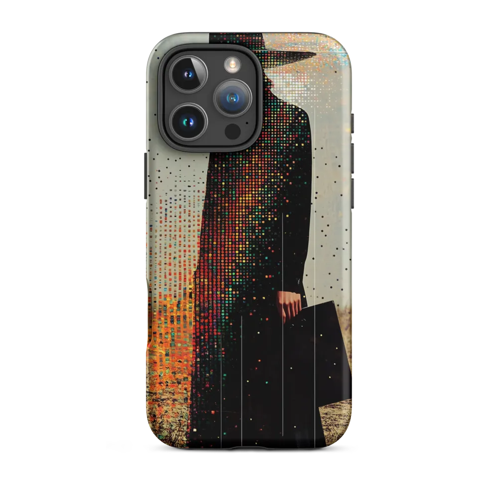 Fashion Model in Black Dress | Phone Case