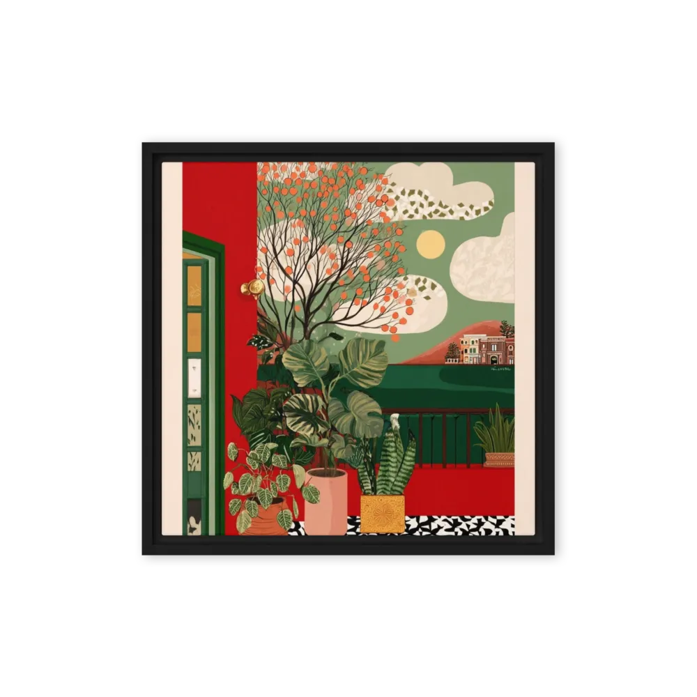 Terrace with Orange Tree | Art Print
