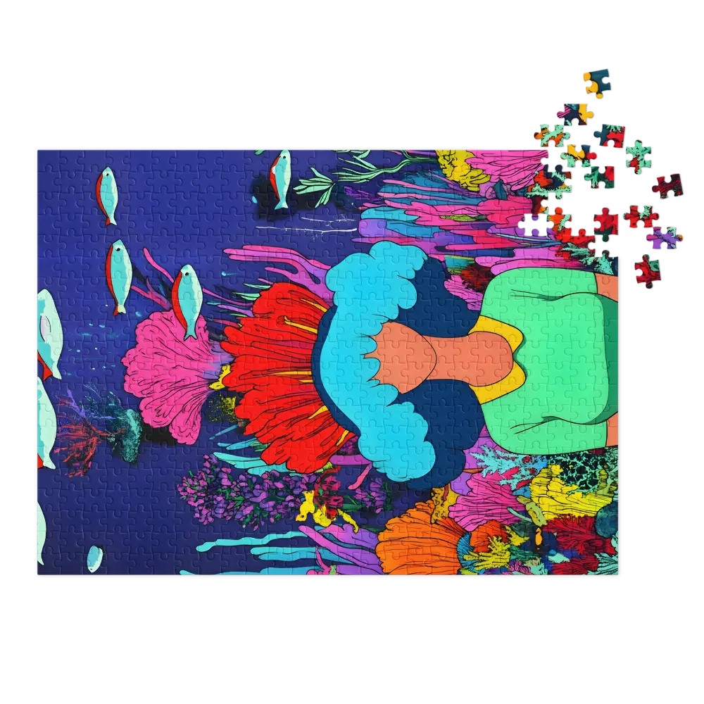 Underwater Scene with Colorful Corals