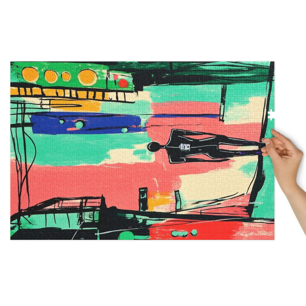 Abstract Urban Figure | Jigsaw Puzzle (252/520 pieces)