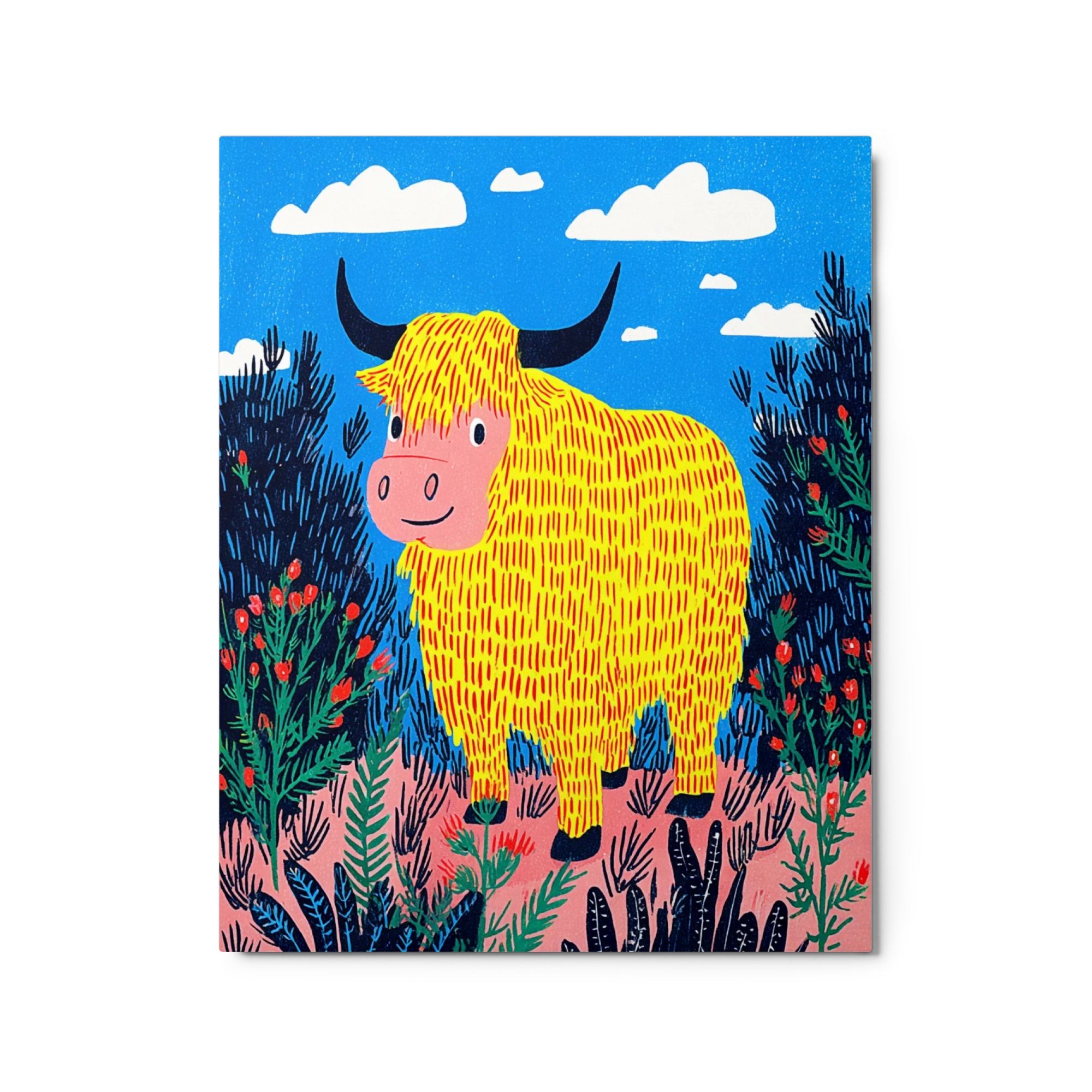 Bright Highland Cow