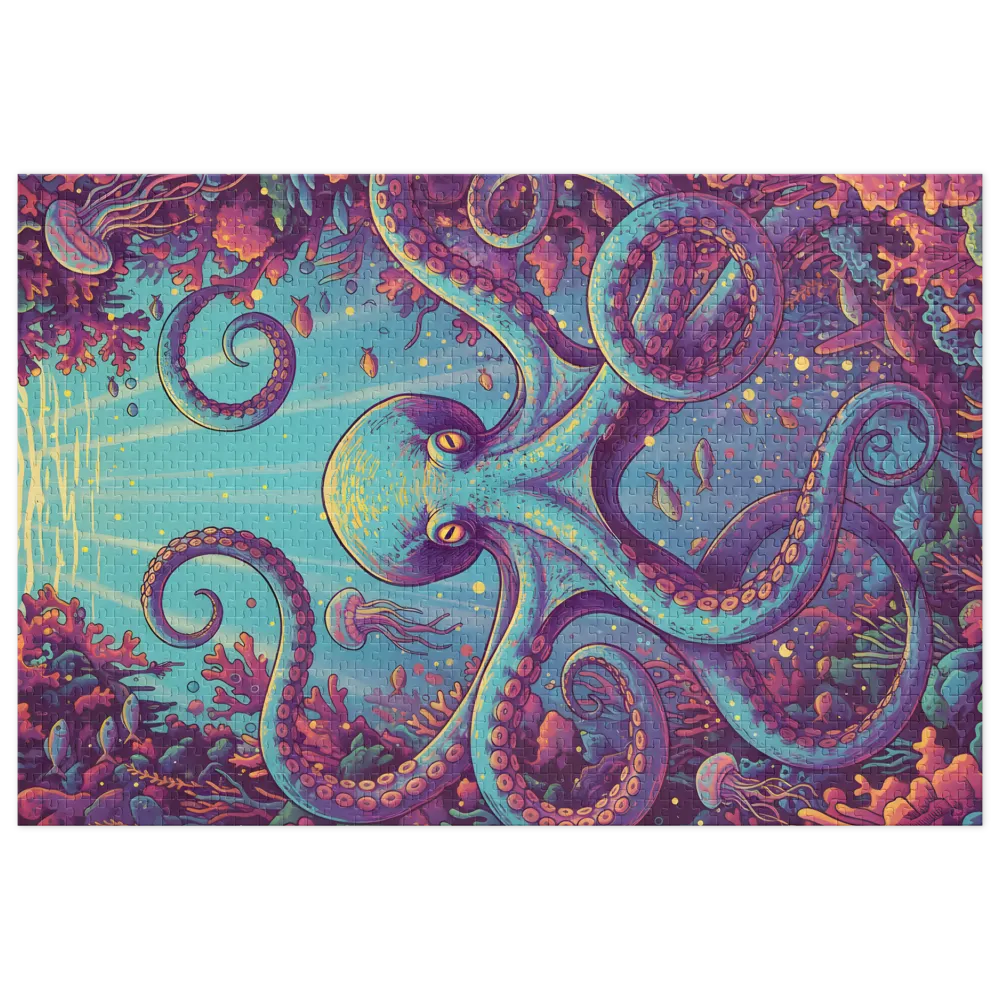 Turquoise Octopus | Jigsaw Puzzles