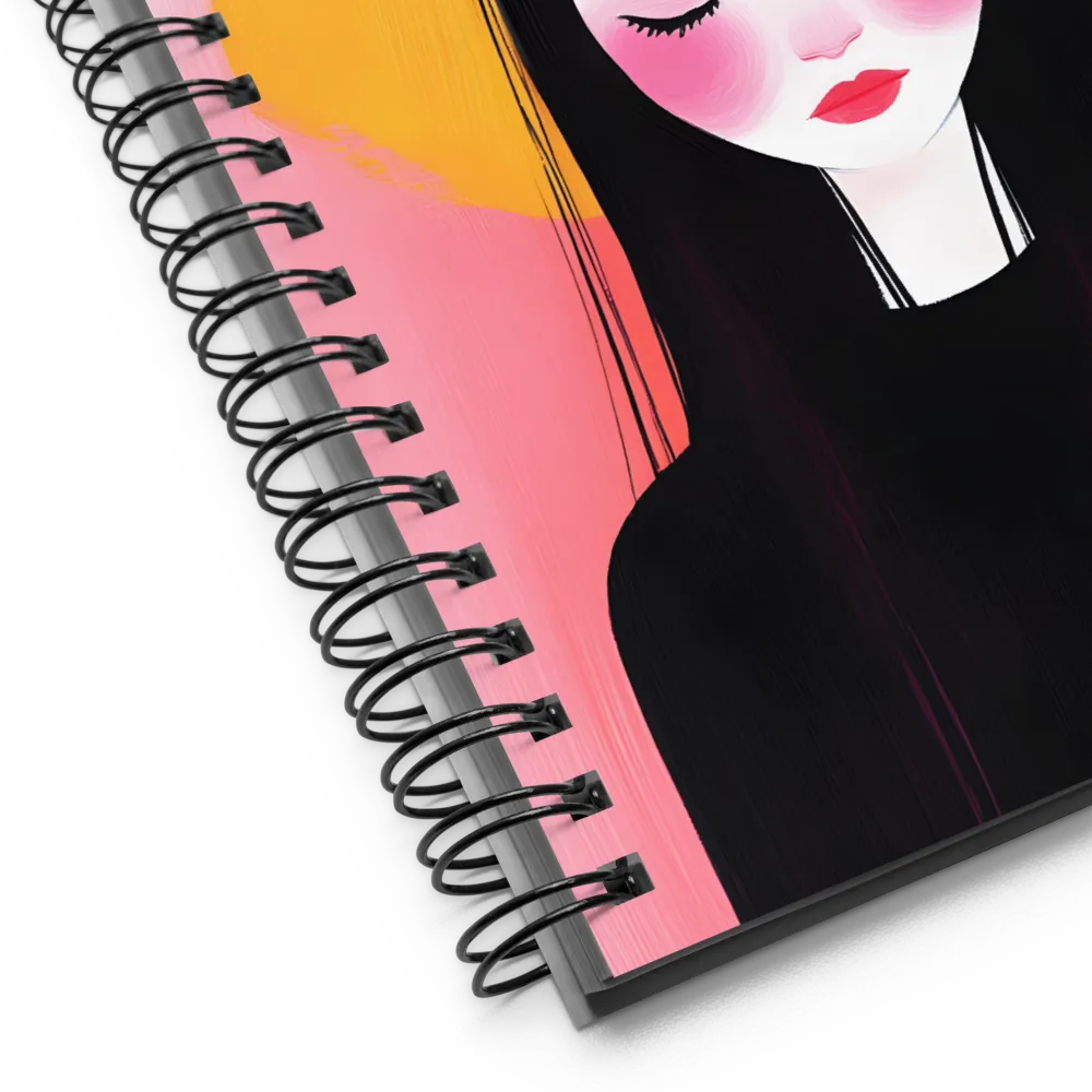 Floral Serenity Portrait 
 Spiral Notebook | 140 pages
