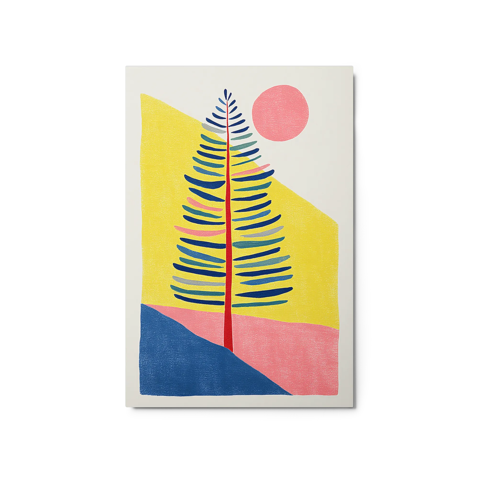 Solitary Pine under the Sun