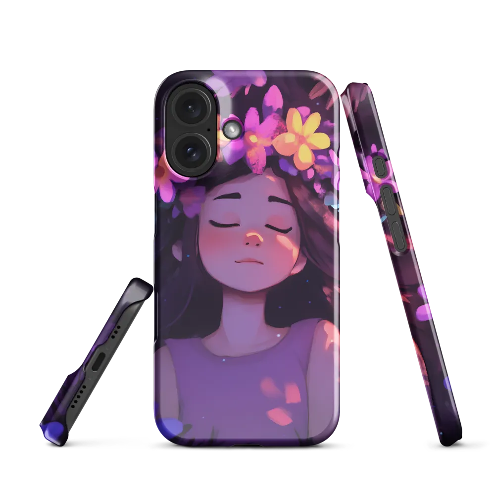 Dreamy Floral Girl 
 iPhone 15 Pro | Snap Case