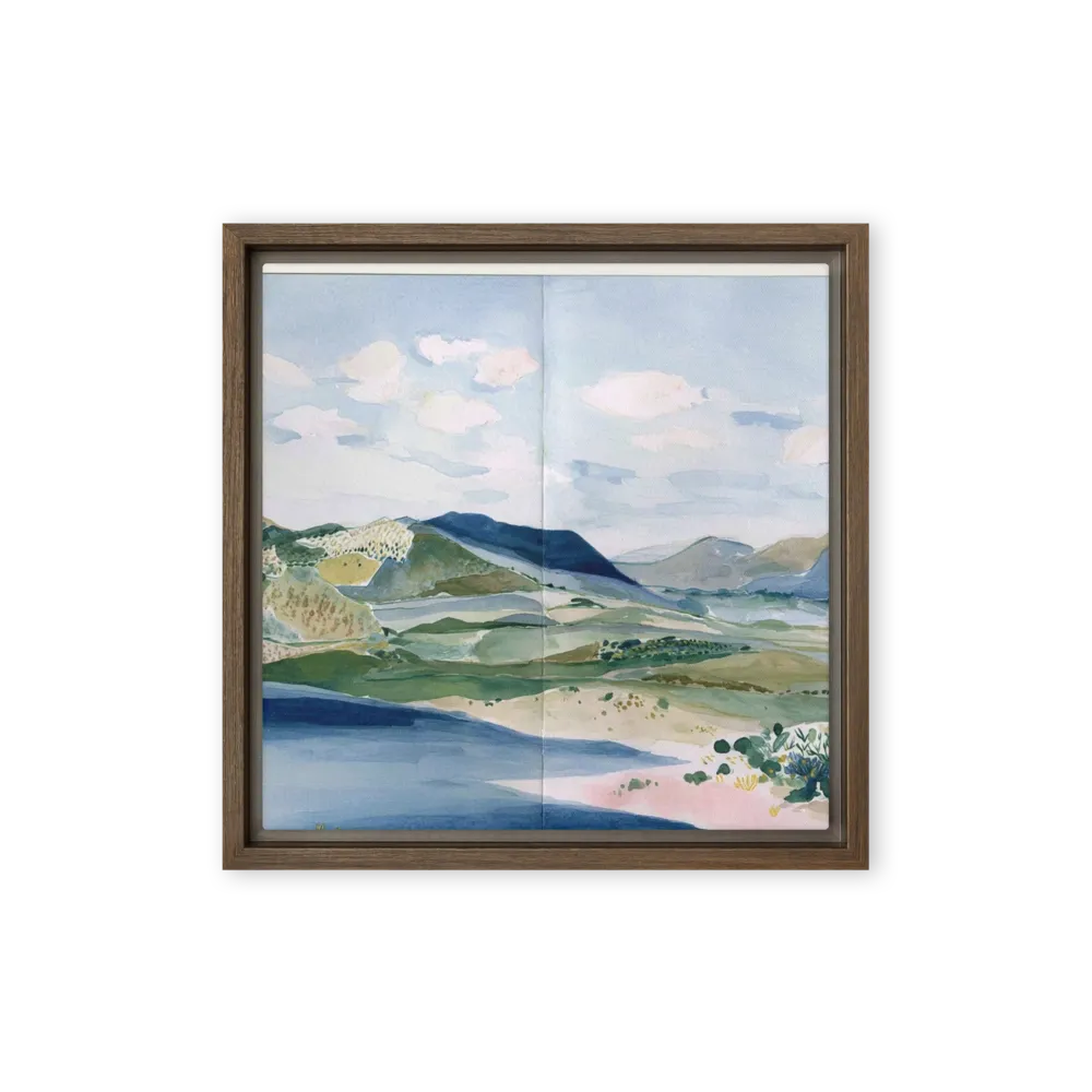 Coastal Hills in Watercolor | Art Print