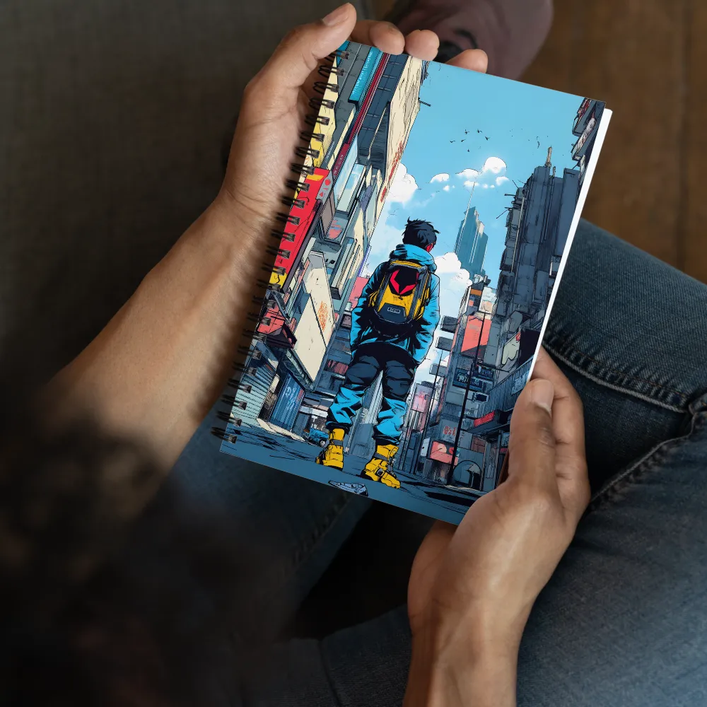 Urban Wanderer's Gaze 
 Spiral Notebook | 140 pages