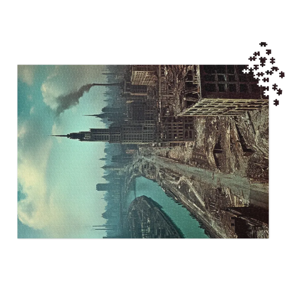 Surreal Urban Landscape in Ruins