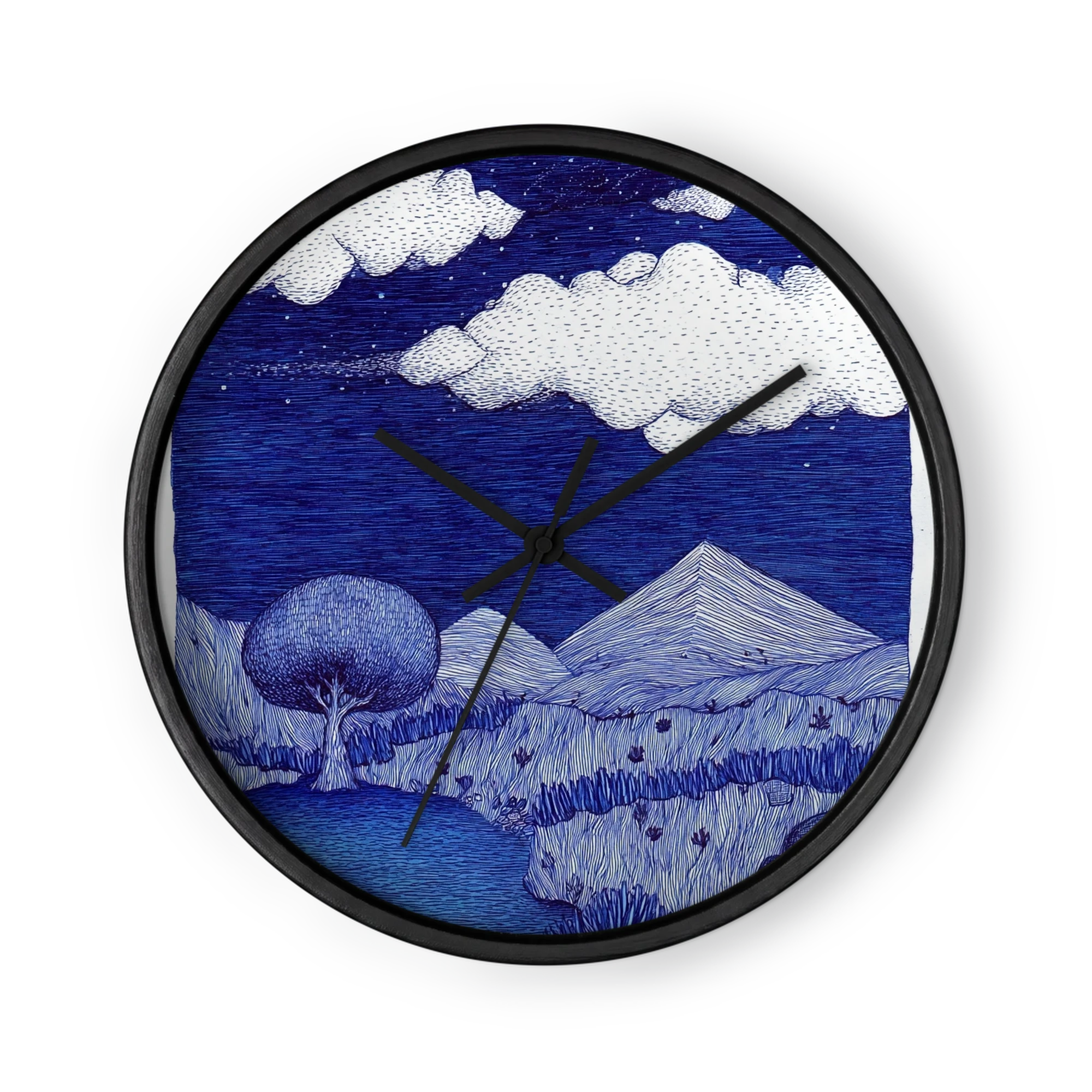 Nightfall Ink Landscape