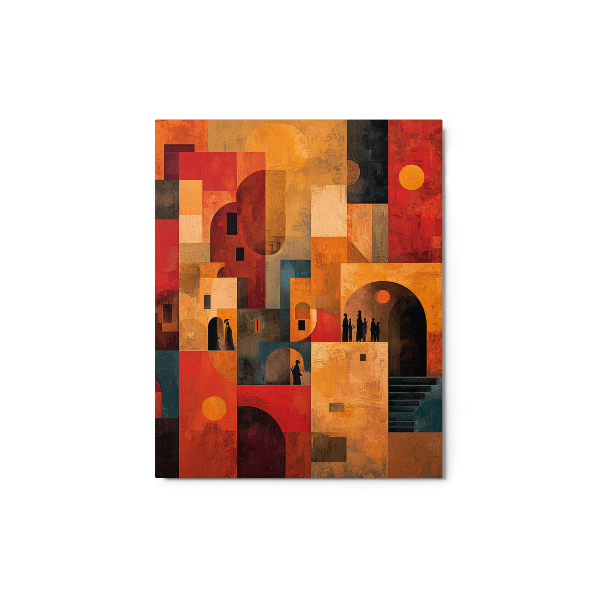 Warm Kasbah Blocks 
 Canvas | 24″x 24″