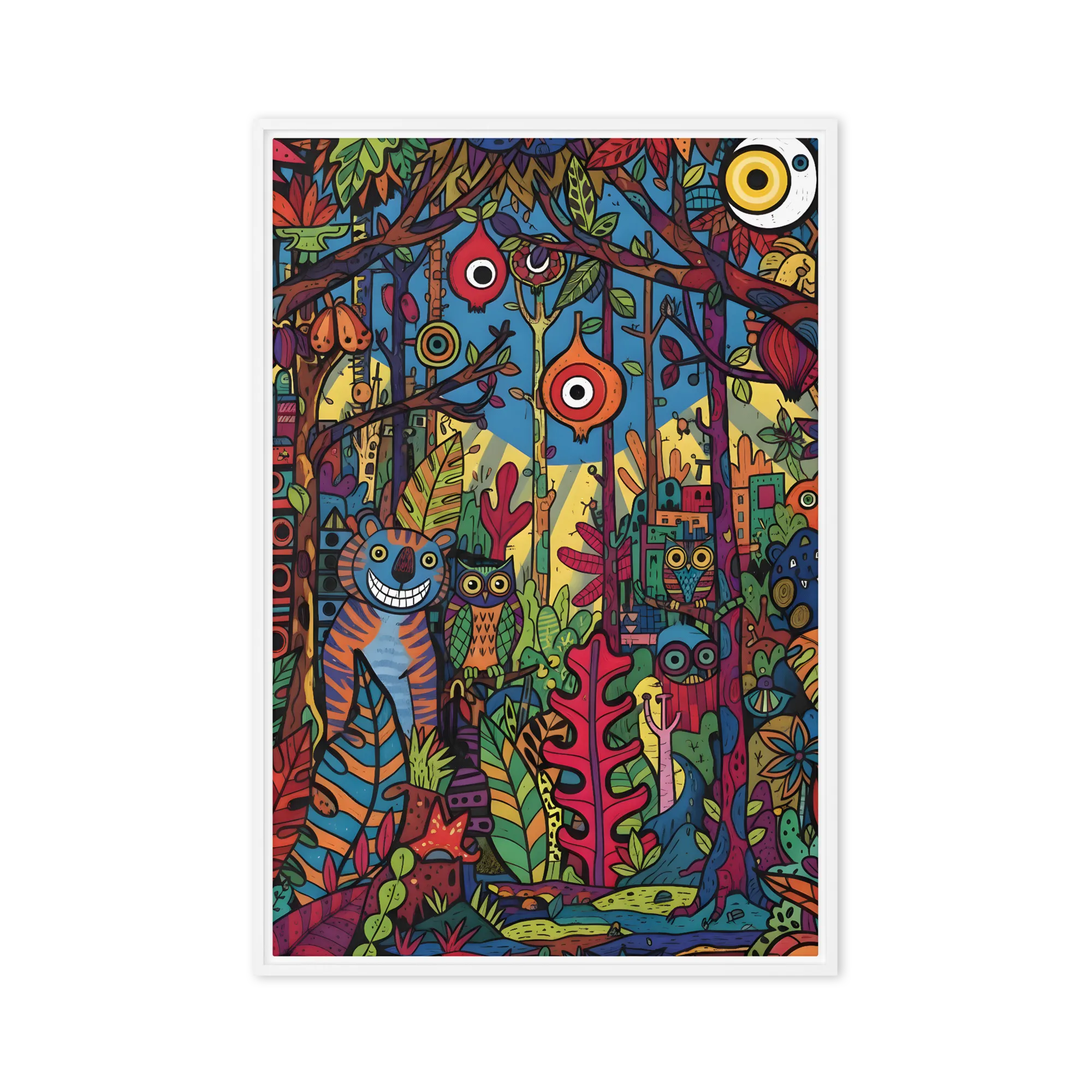 Whimsical Jungle Realm 
 Metal Print | 16″x 20″