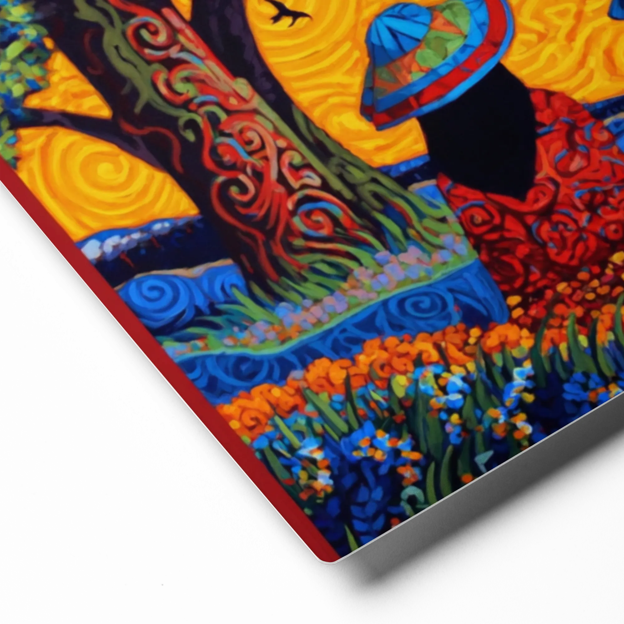 Whispers Beneath the Golden Sky 
 Canvas | 14″x 14″
