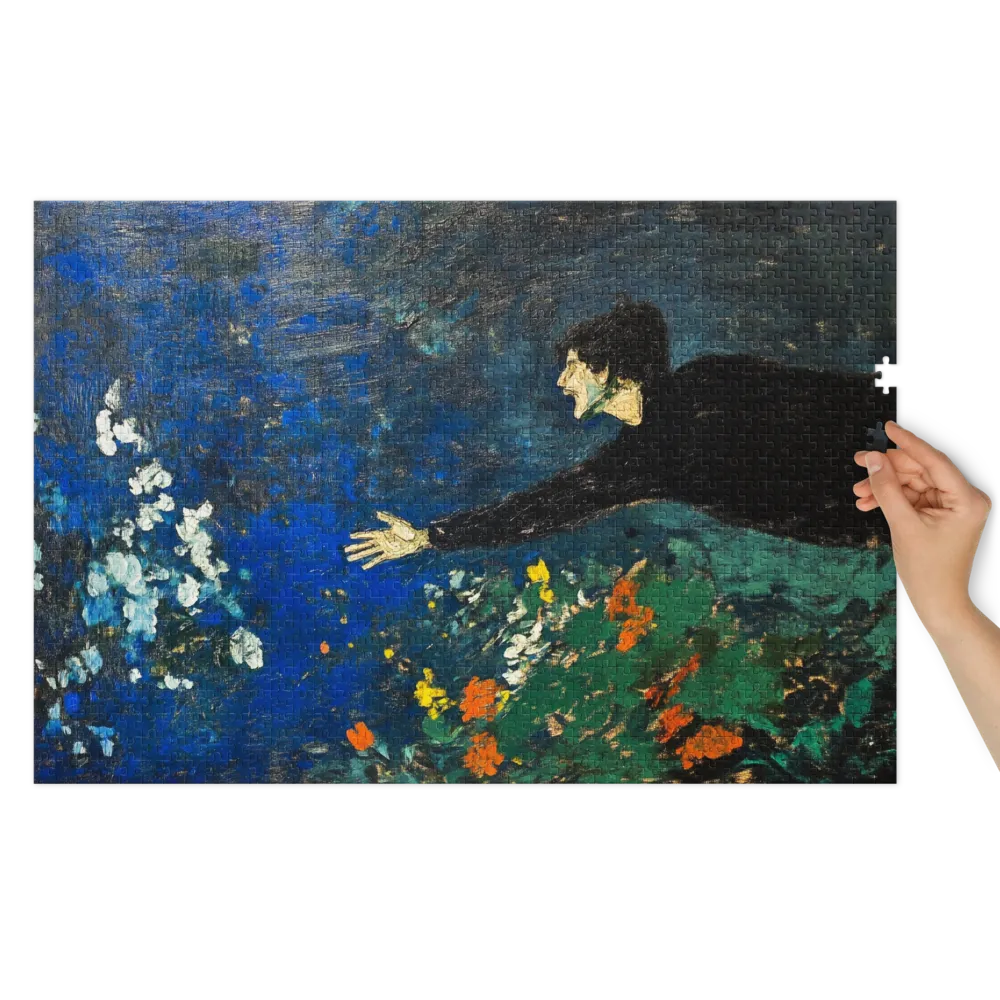 Figure Reaching for Flowers | Jigsaw Puzzle (252/520 pieces)