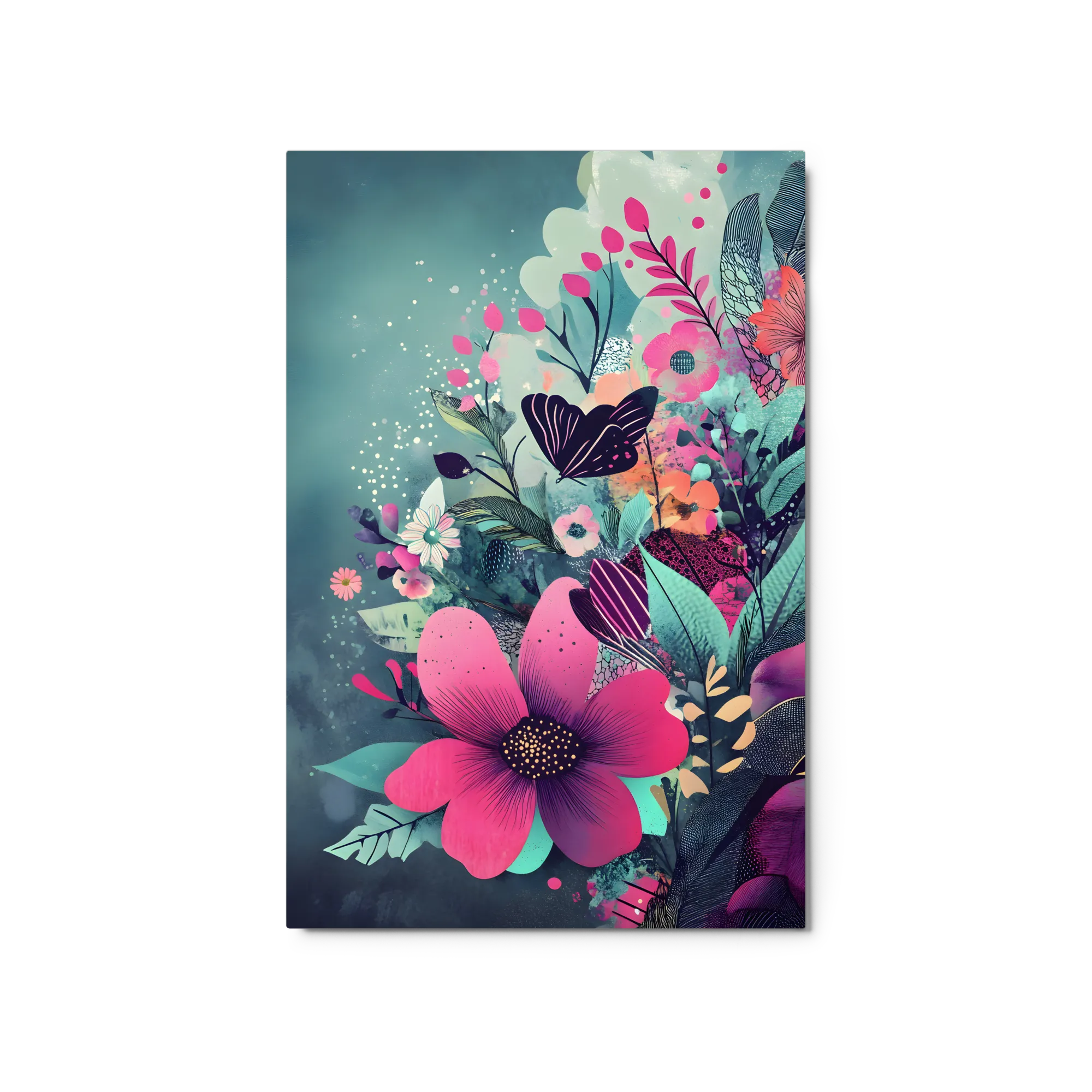 Botanical Serenity with Butterfly