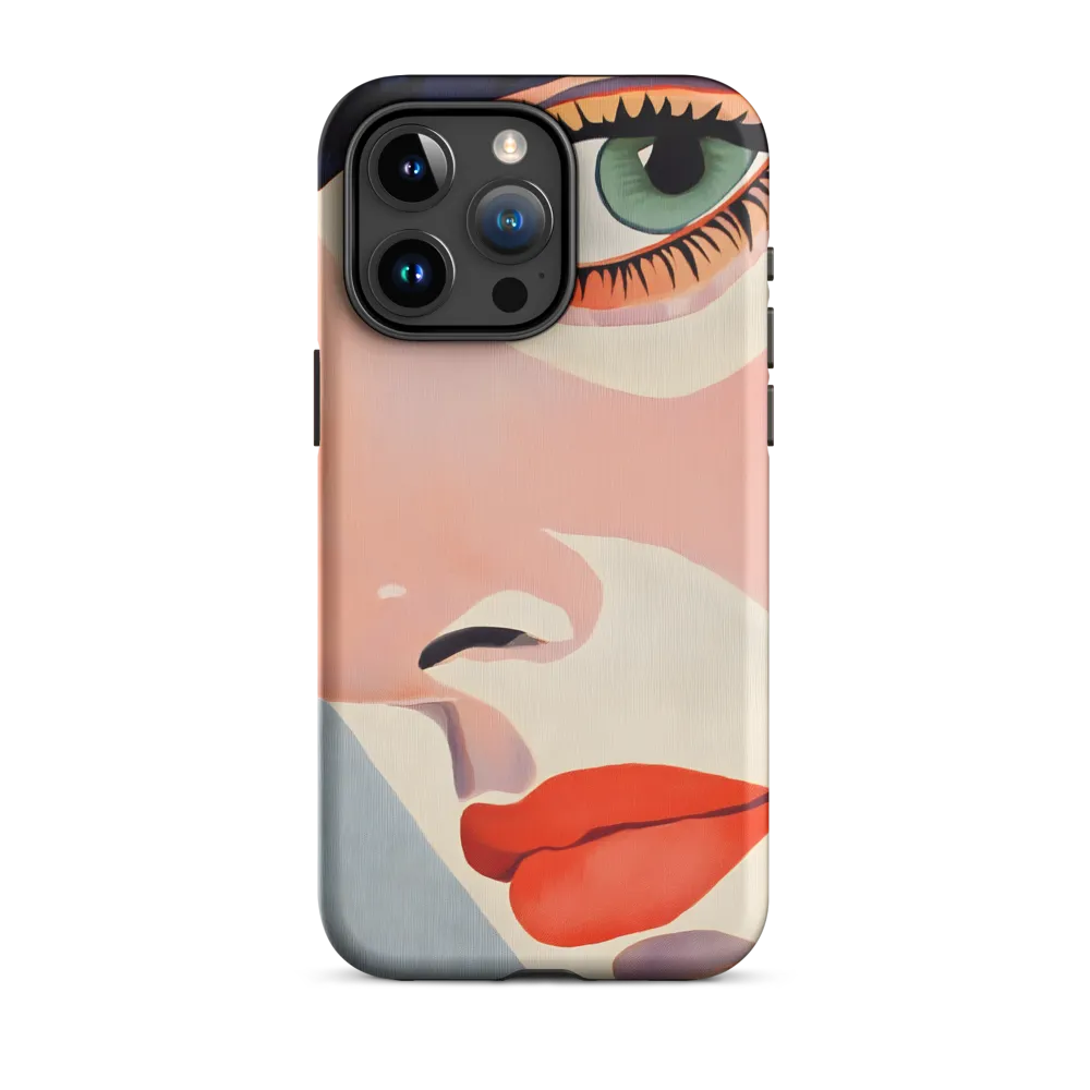 Close-Up Pop Art Portrait | Phone Case