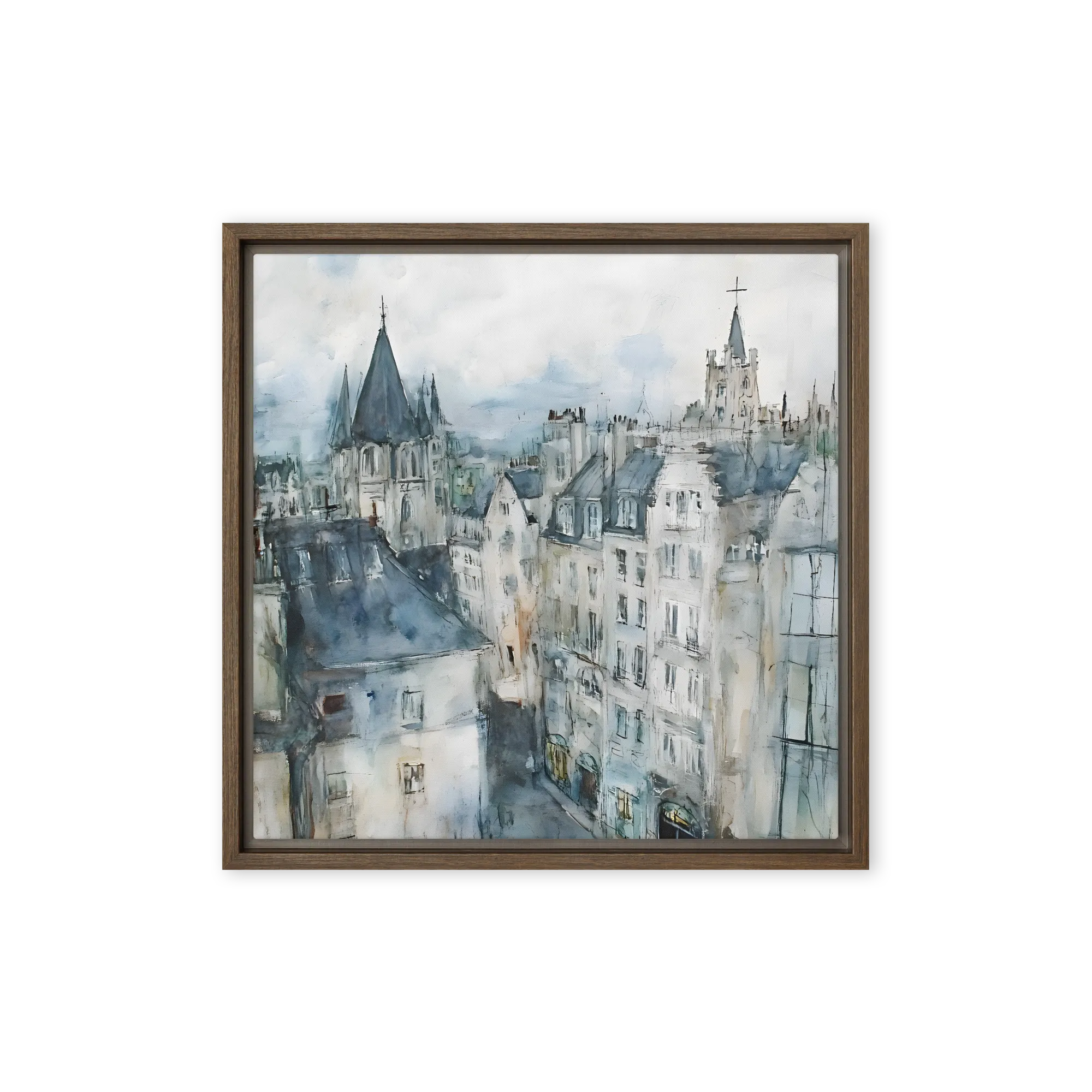 Pariser Dächer Aquarell
