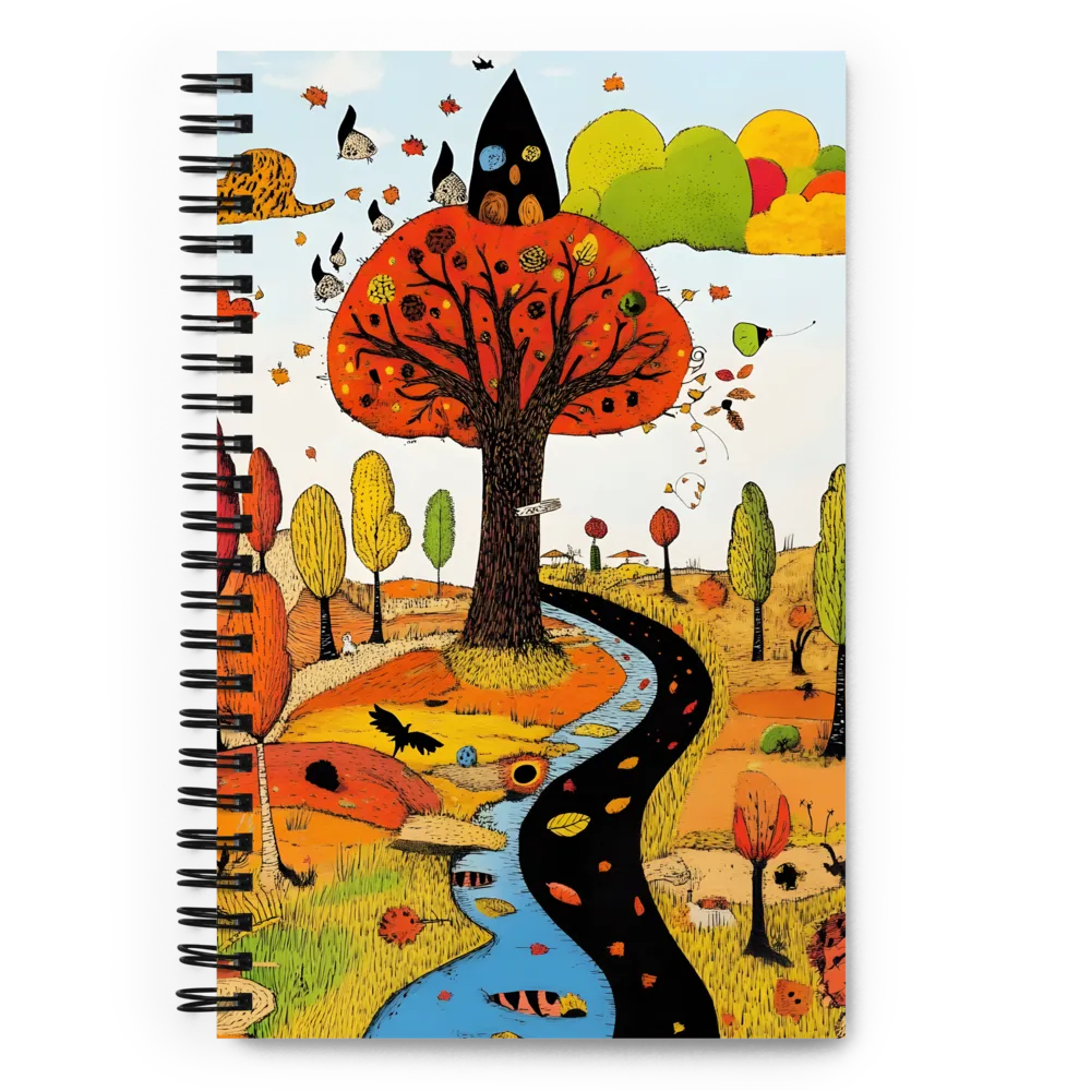 Whimsical Autumn Journey 
 Spiral Notebook | 140 pages