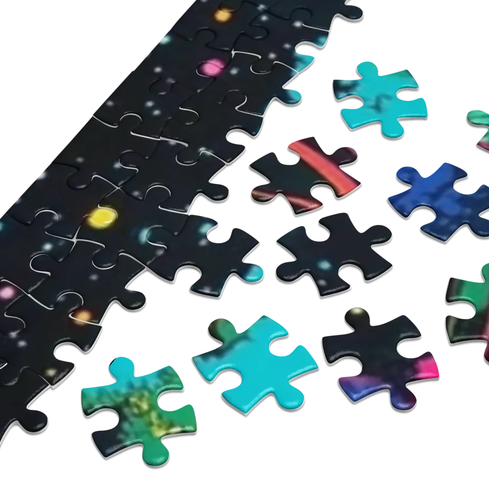 Vibrant Tree in Starry Night | Jigsaw Puzzle (252/520 pieces)
