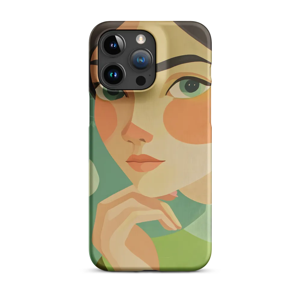Modern Illustrative Portrait of a Woman | Phone Case