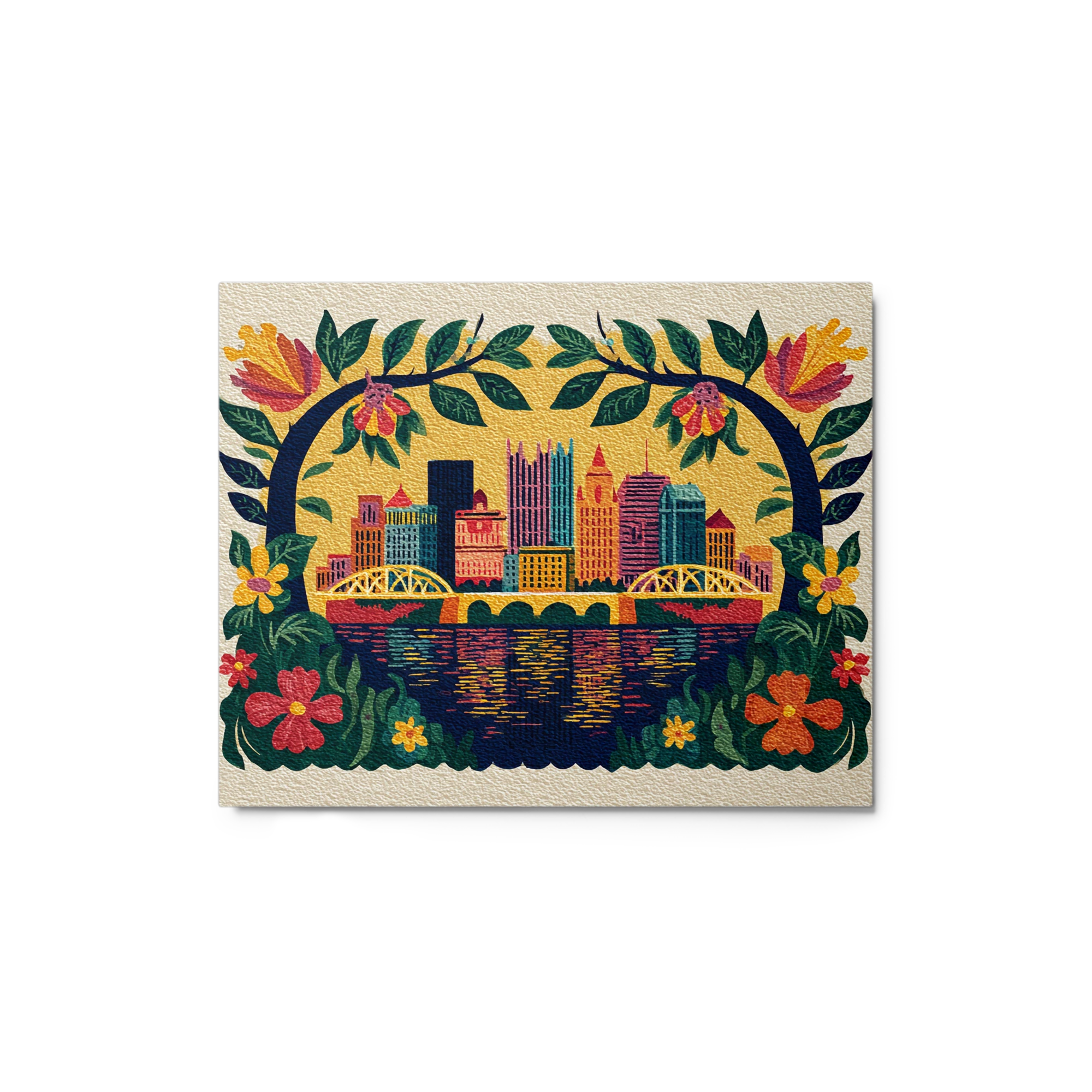 Pittsburgh Floral Skyline | Art Print