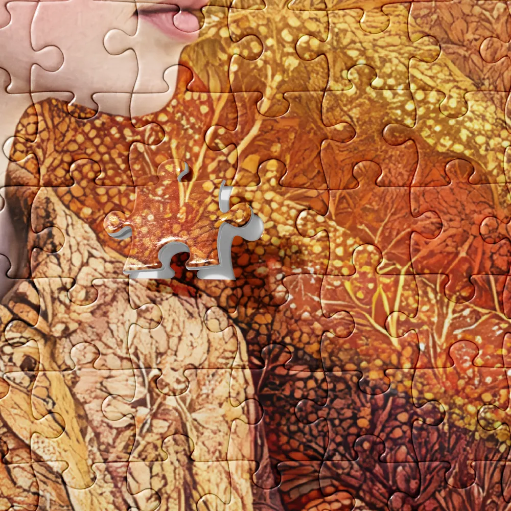 Art Nouveau Portrait 
 Jigsaw Puzzle
