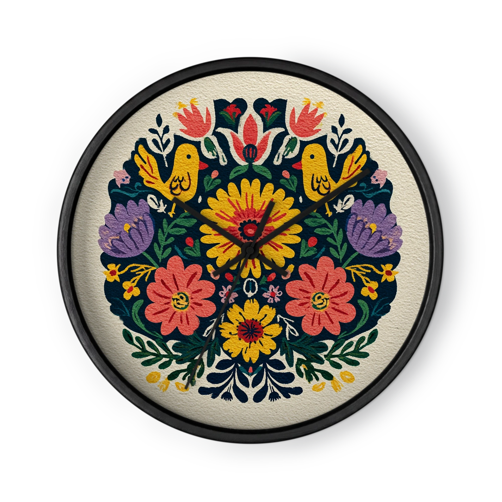 Folk Art Garden with Birds