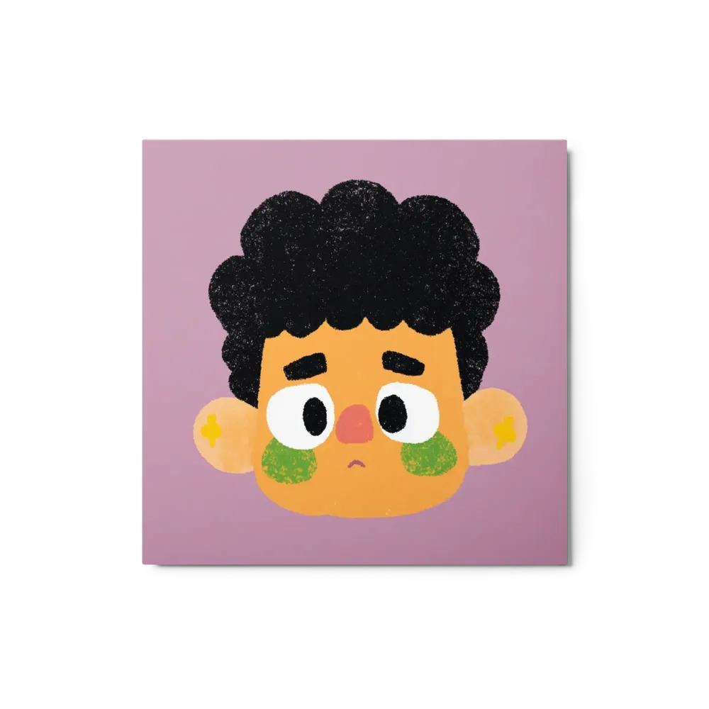 Curly Hair Character | Art Print