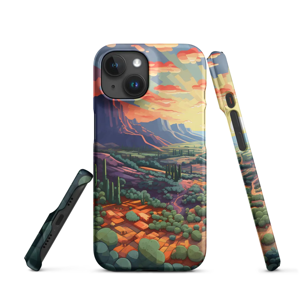 Desert Landscape at Sunset | Phone Case