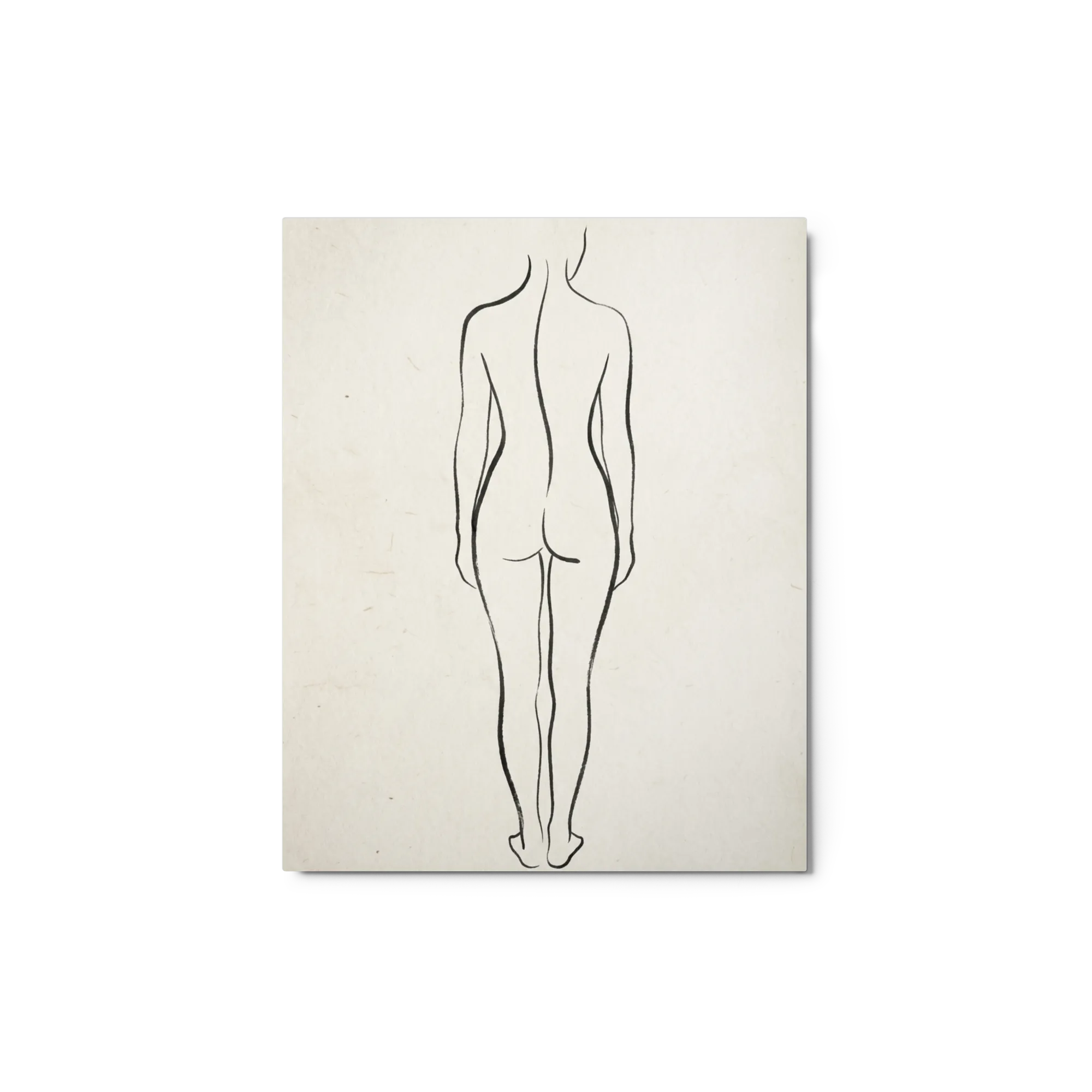 Minimalist Female Form 
 Poster with White Frame | 11″x 14″