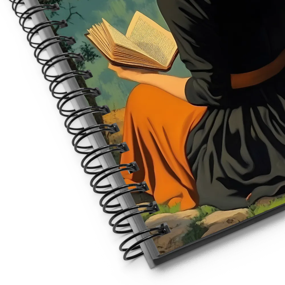 Quiet Reading in the Mountains 
 Spiral Notebook | 140 pages