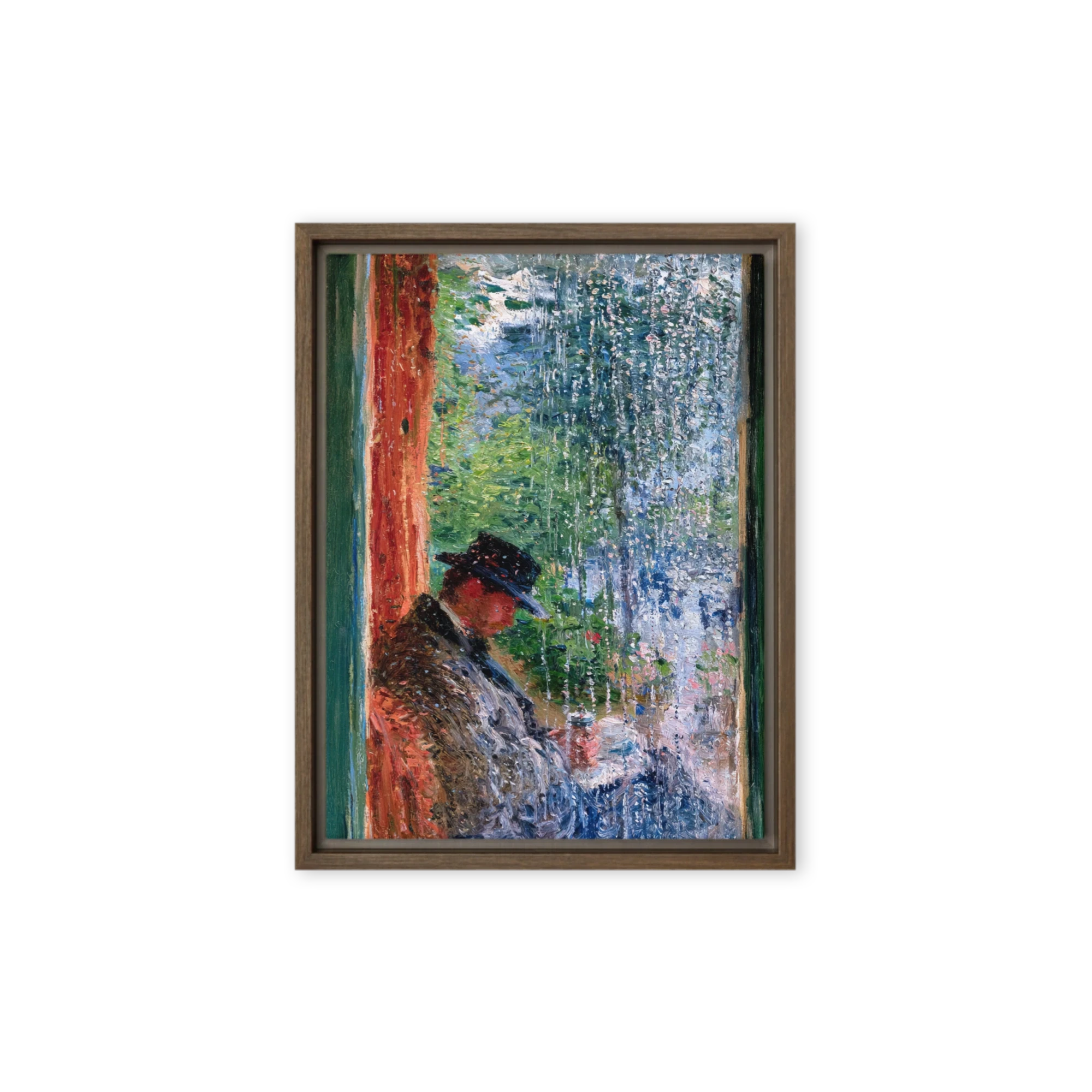 Rainy Window Reflection