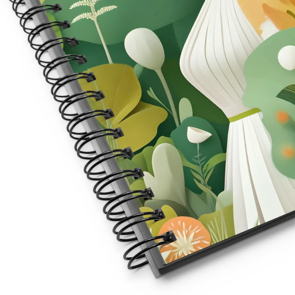 Serene Bloom Profile 
 Spiral Notebook | 140 pages