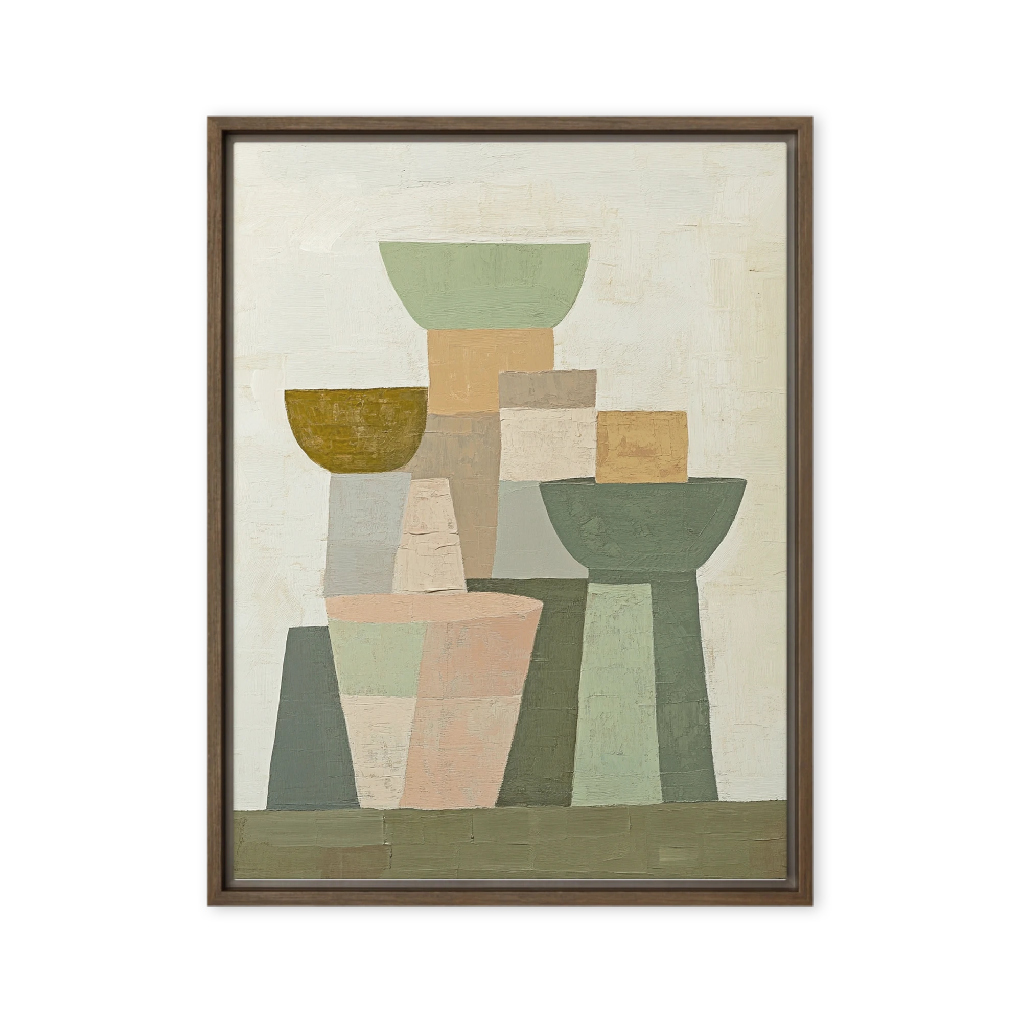 Stacked Clay Vessels | Art Print