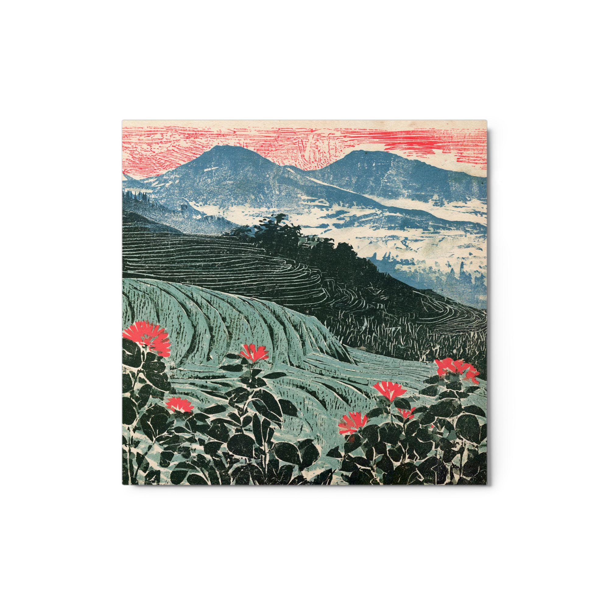 Terraced Fields and Red Spider Lilies