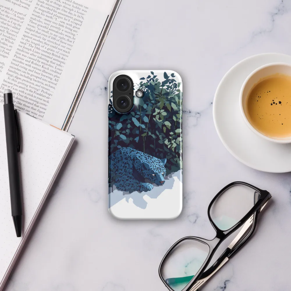 Pixel Jaguar in the Jungle 
 iPhone 14 Plus | Tough Case