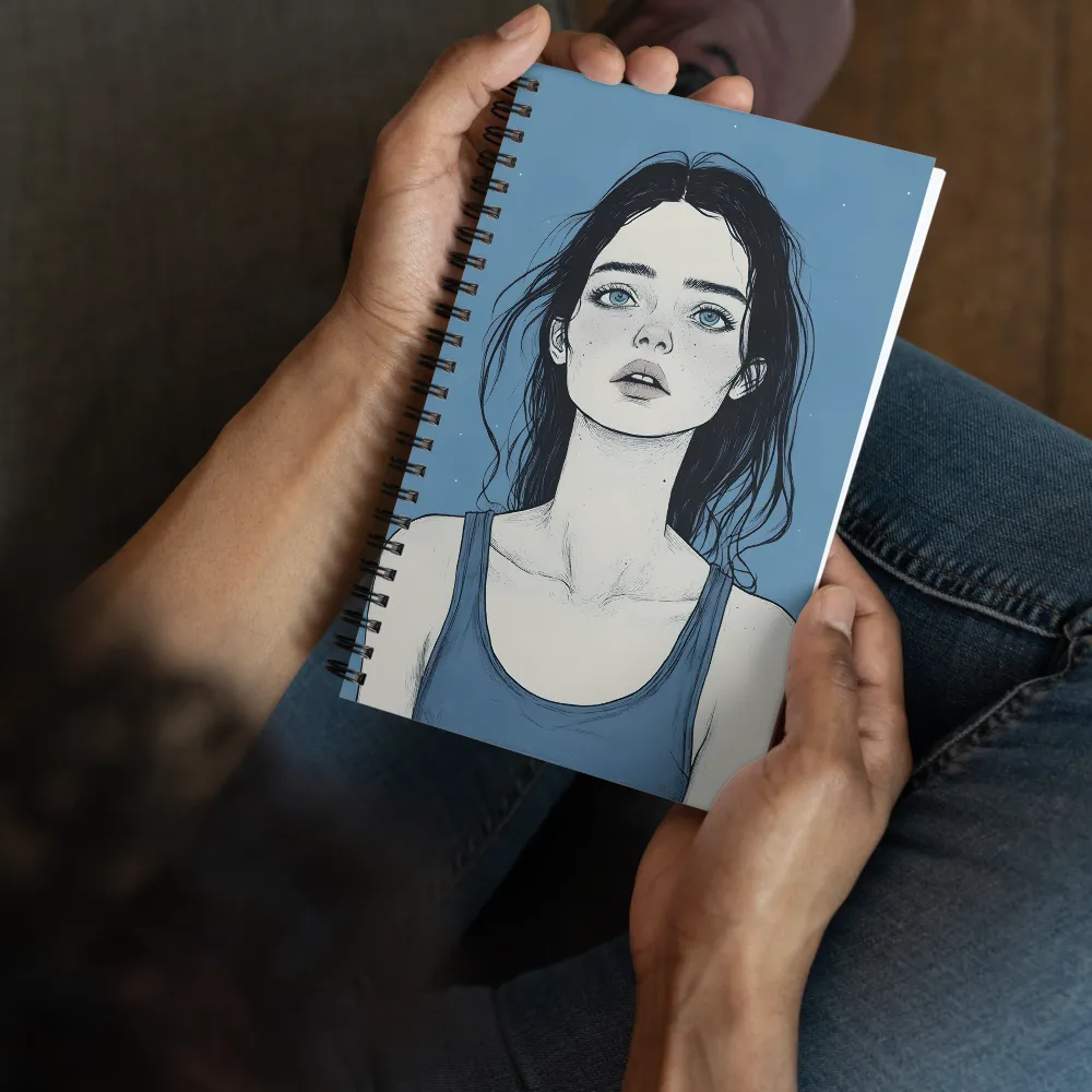 Gazing into Blue 
 Spiral Notebook | 140 pages