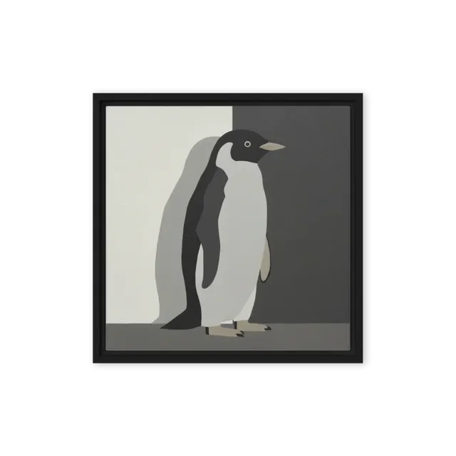 Monochrome Penguin | Art Print