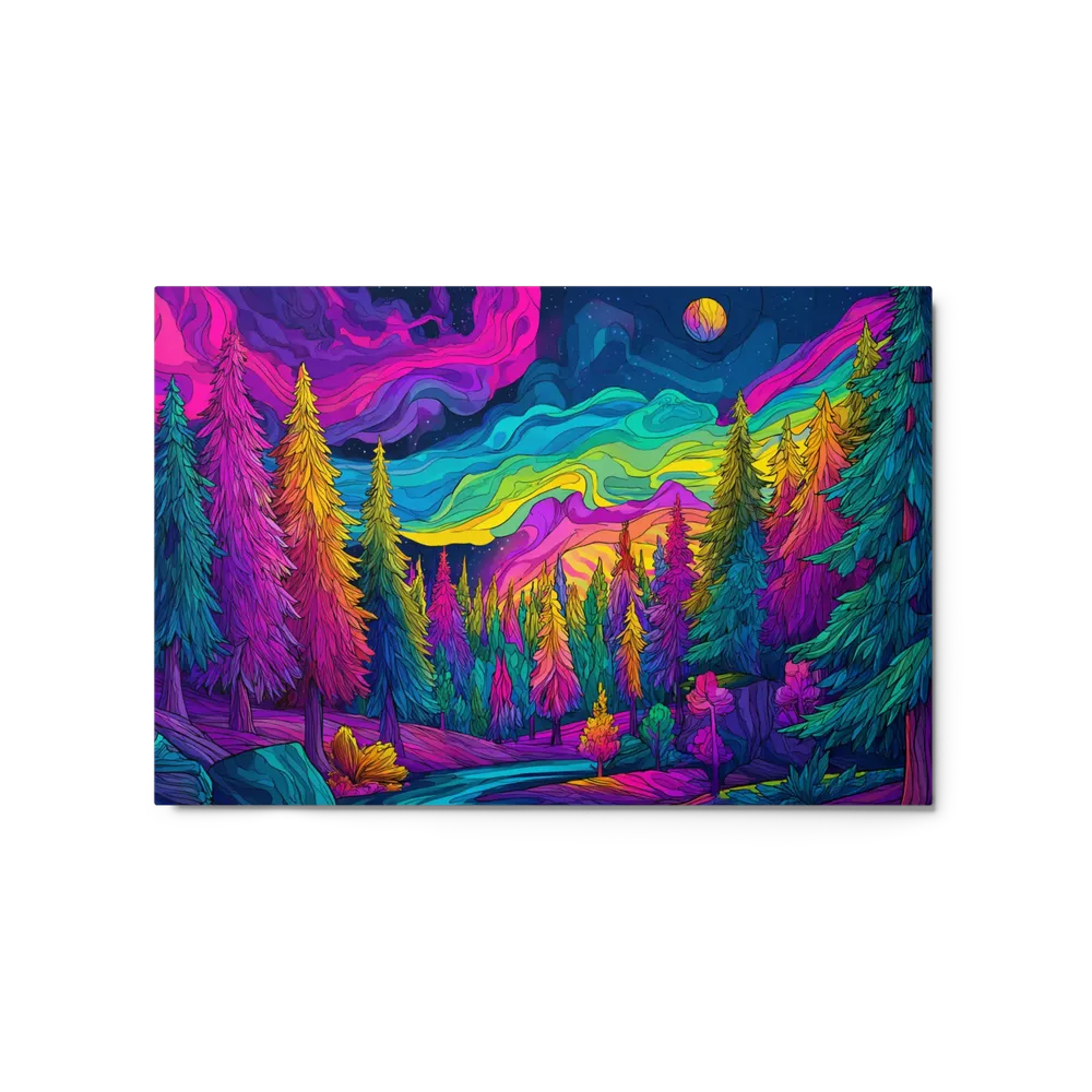 Trippy Neon Woodland | Art Print