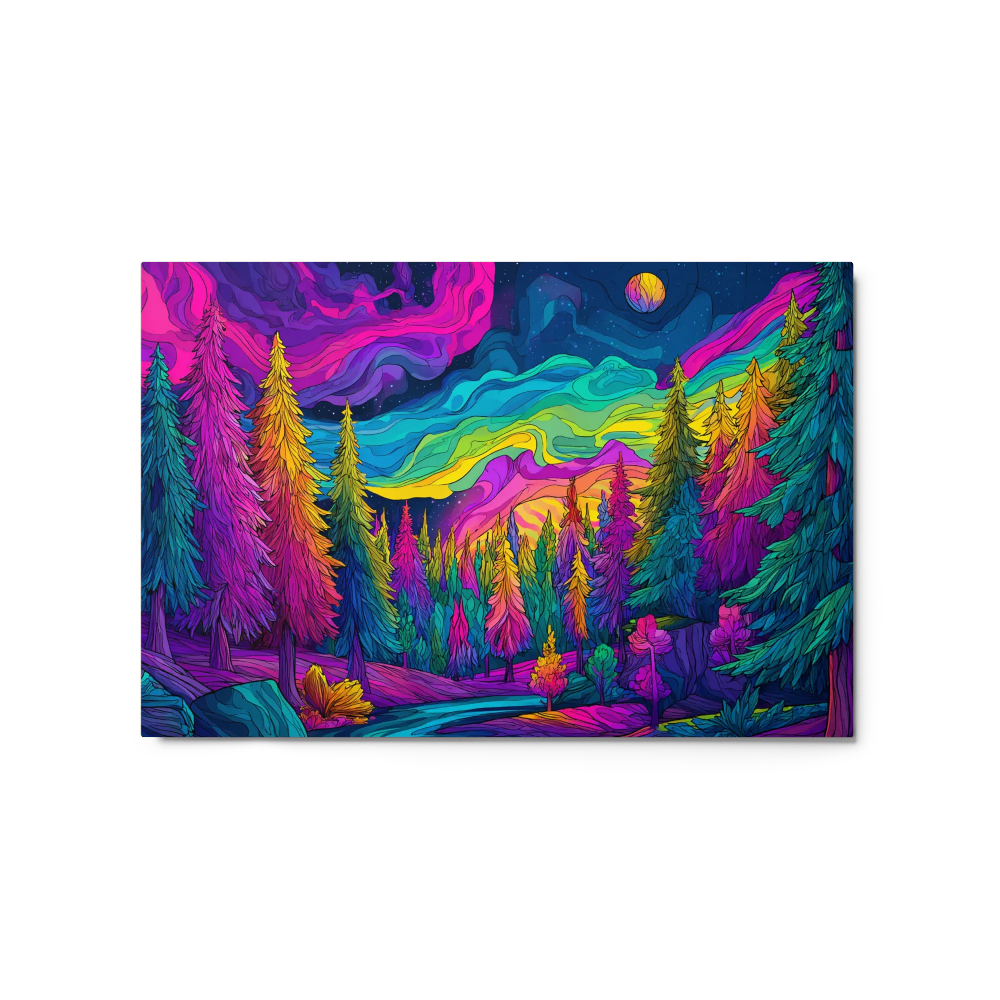 Trippy Neon Woodland