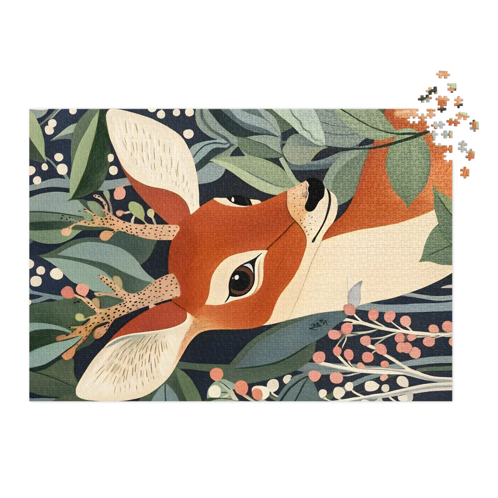 Deer in Foliage | Jigsaw Puzzle (252/520 pieces)