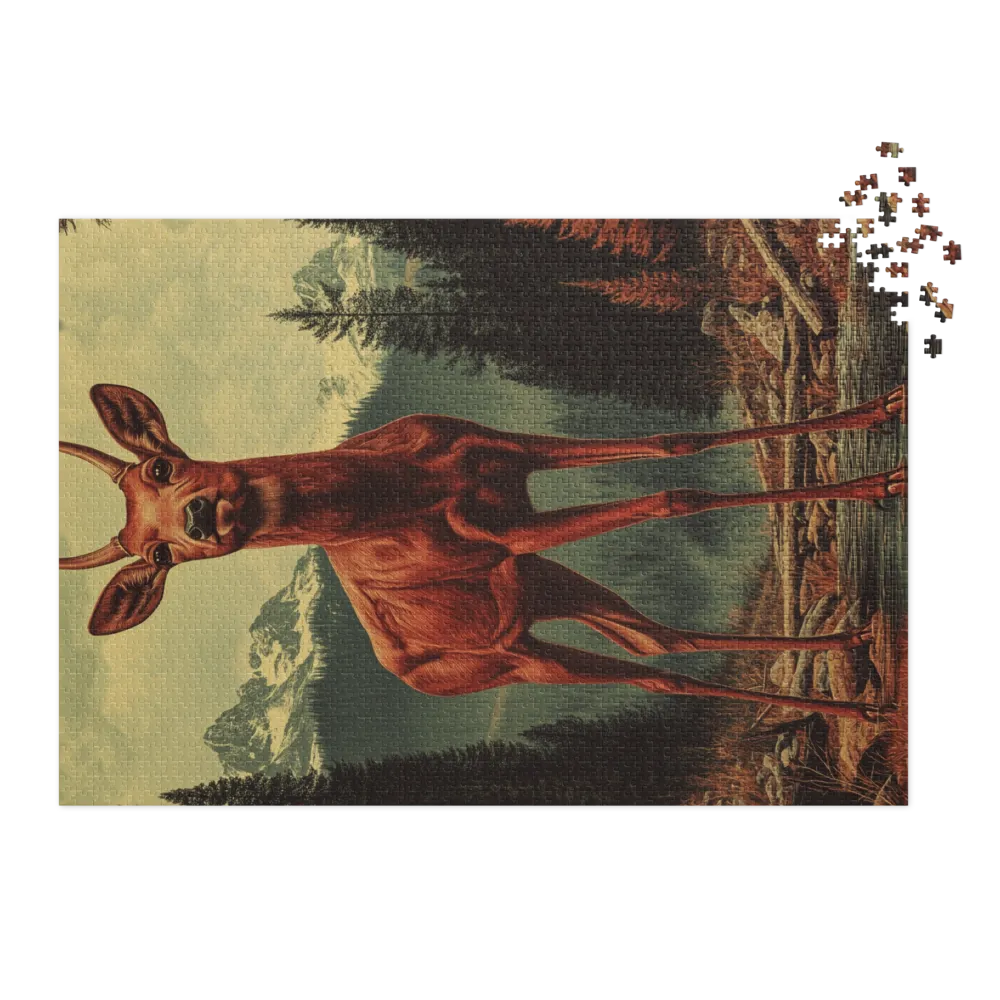 Surreal Deer Illustration