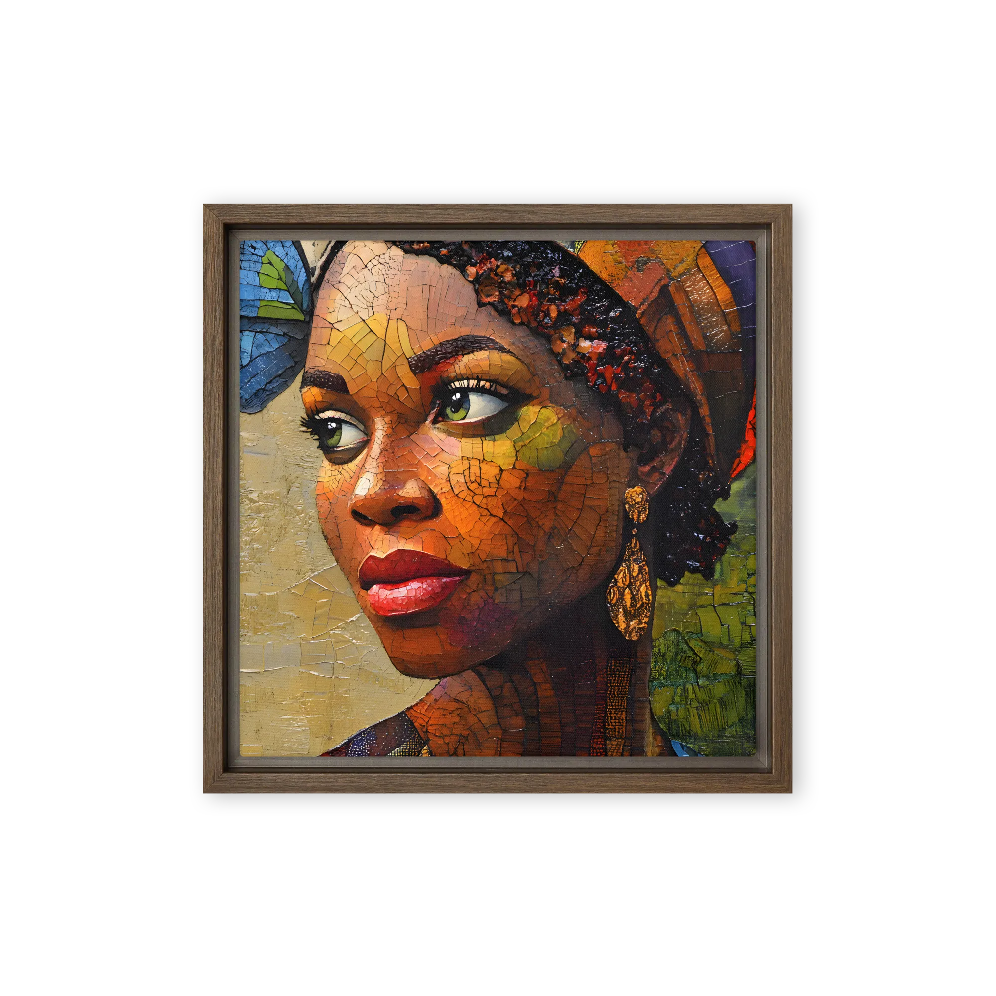 Mosaic of Serenity 
 Canvas | 14″x 14″