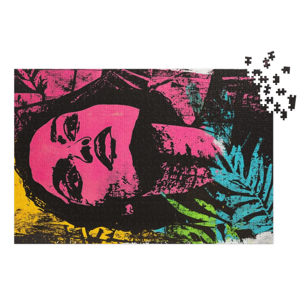 Retrato Neo Pop 
 Puzzle em caixa de metal