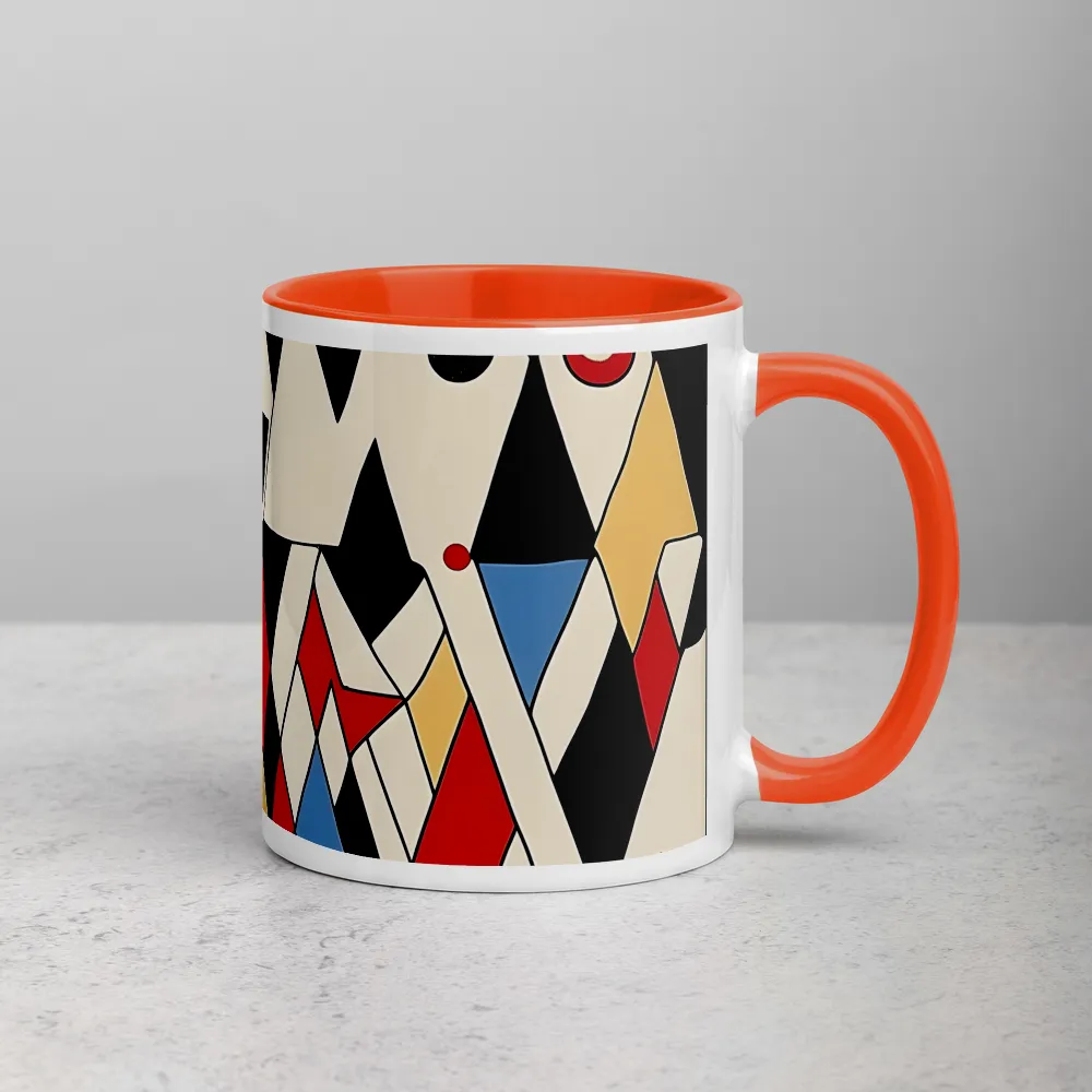 Harlequin Maze 
 Mug with Red inside