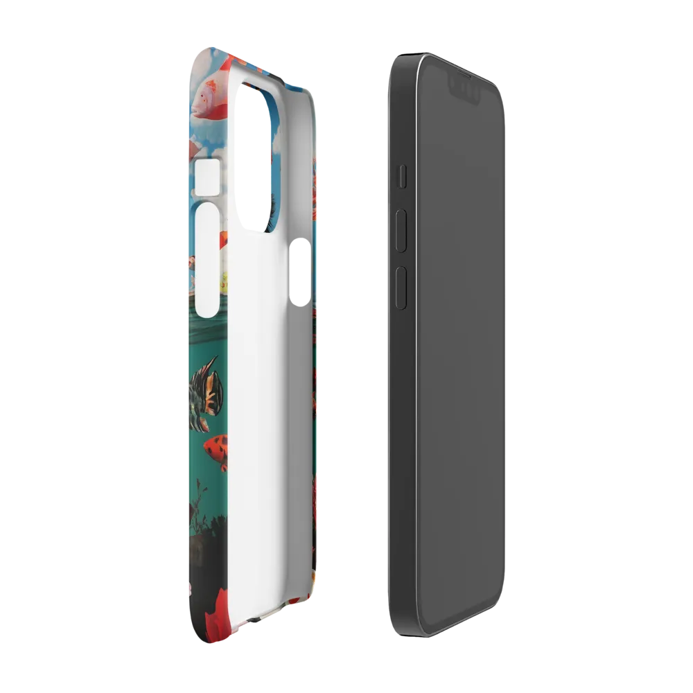 Underwater Woman with Colorful Fish | Phone Case
